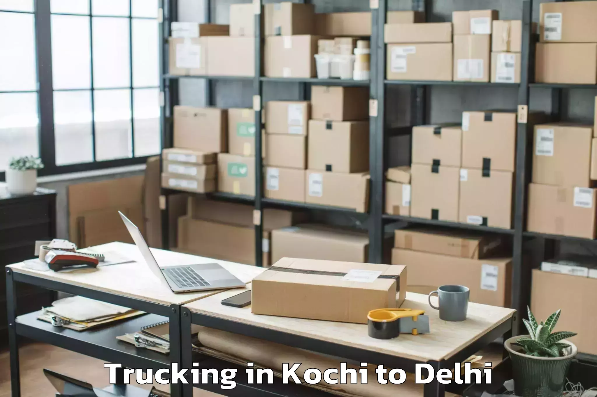 Book Kochi to D Mall Paschim Vihar Trucking